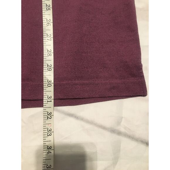 Perry Ellis Golf Polo Shirt Short Sleeve Purple Black Patterned Mens LG Tall (t) - Picture 4 of 5